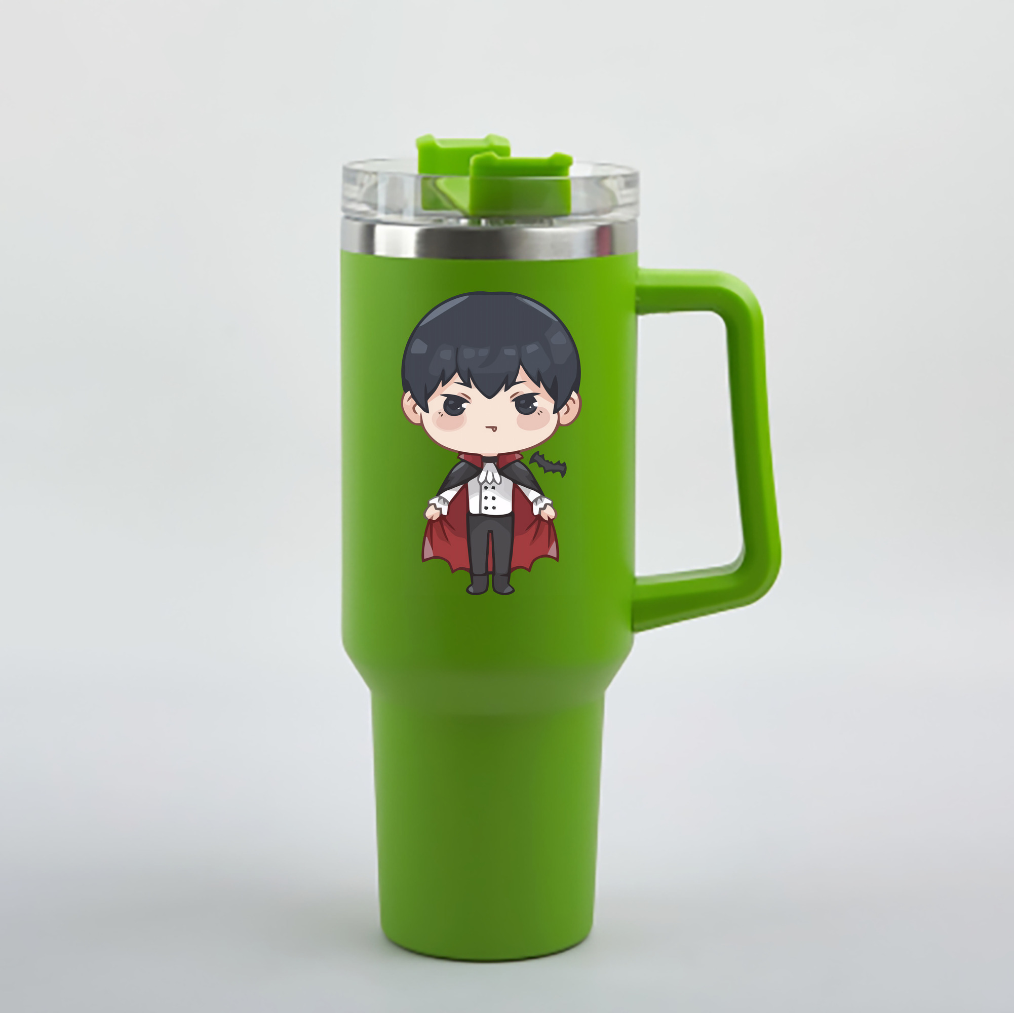 （画像用） ハイキュー!! Haikyu!! 1200mL車用タンブラー - クリスタルステッカー（プラスチックストロー付き）